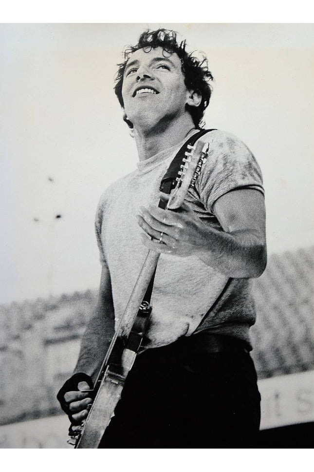 Silver gelatin photo of Bruce Springsteen in concert